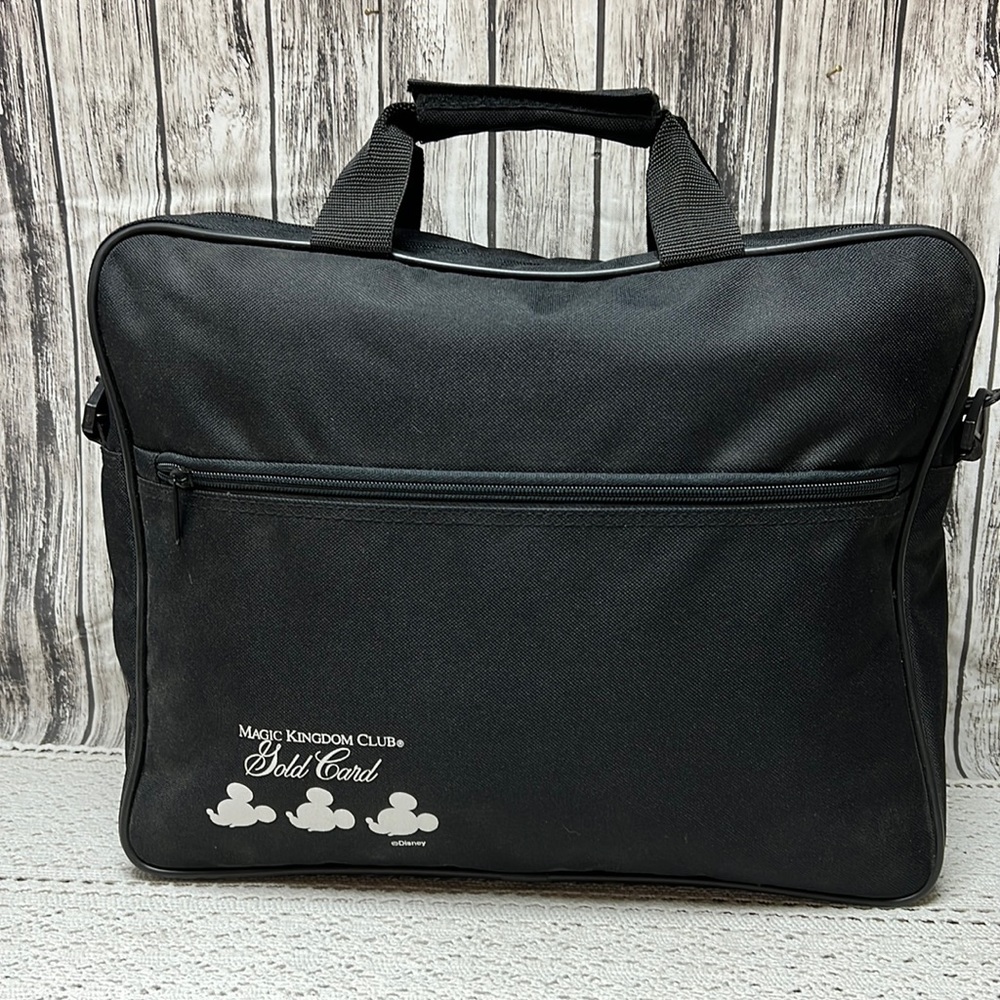 Disney Magic Kingdom Club Gold Card CanvasTote/ Laptop bag- Black